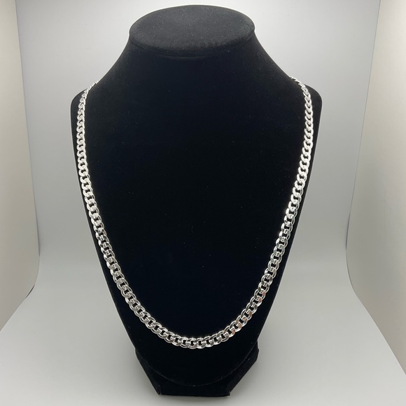 .925 Sterling silver necklace and bracelet set - Picture 2 of 3